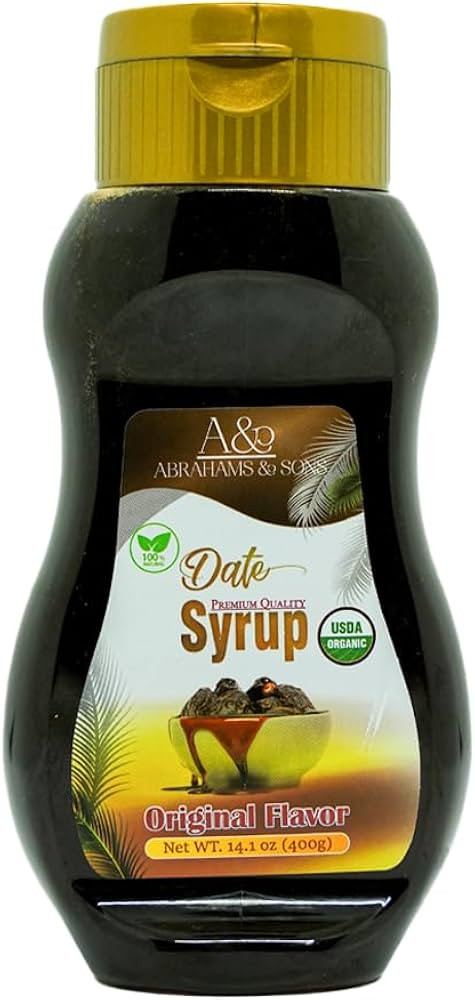 USDA Organic Date Syrup, 100% Natural Sweetener, No Added Sugar, Original Flavor, 400g \u2013 Kos... | Amazon (US)