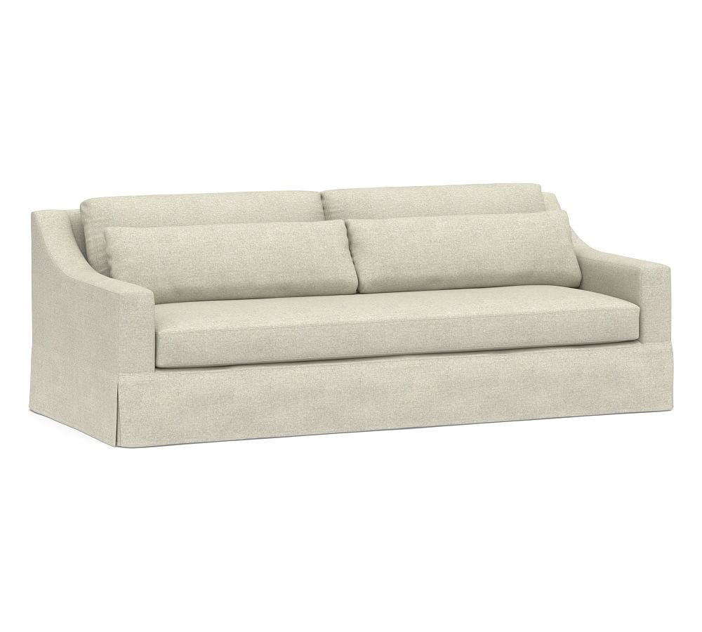 York Slope Arm Deep Seat Slipcovered Sofa (60" - 108") | Pottery Barn (US)