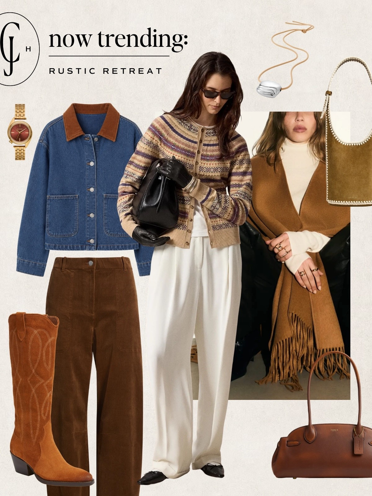 Trend Alert: how to wear the Rustic Retreat trend for fall.

#LTKfall #LTKjeans #LTKbag