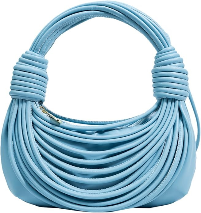 knotted woven tote bag handbag for women Woven Handbag Purse for Women Handwoven Satchel Clutch P... | Amazon (US)