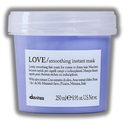 Davines Love Smoothing Instant Mask (8.91 oz) – Vegan, Sulfate-Free Hair Mask for Frizz & Volume Control, , Works in 30 Sec | Target