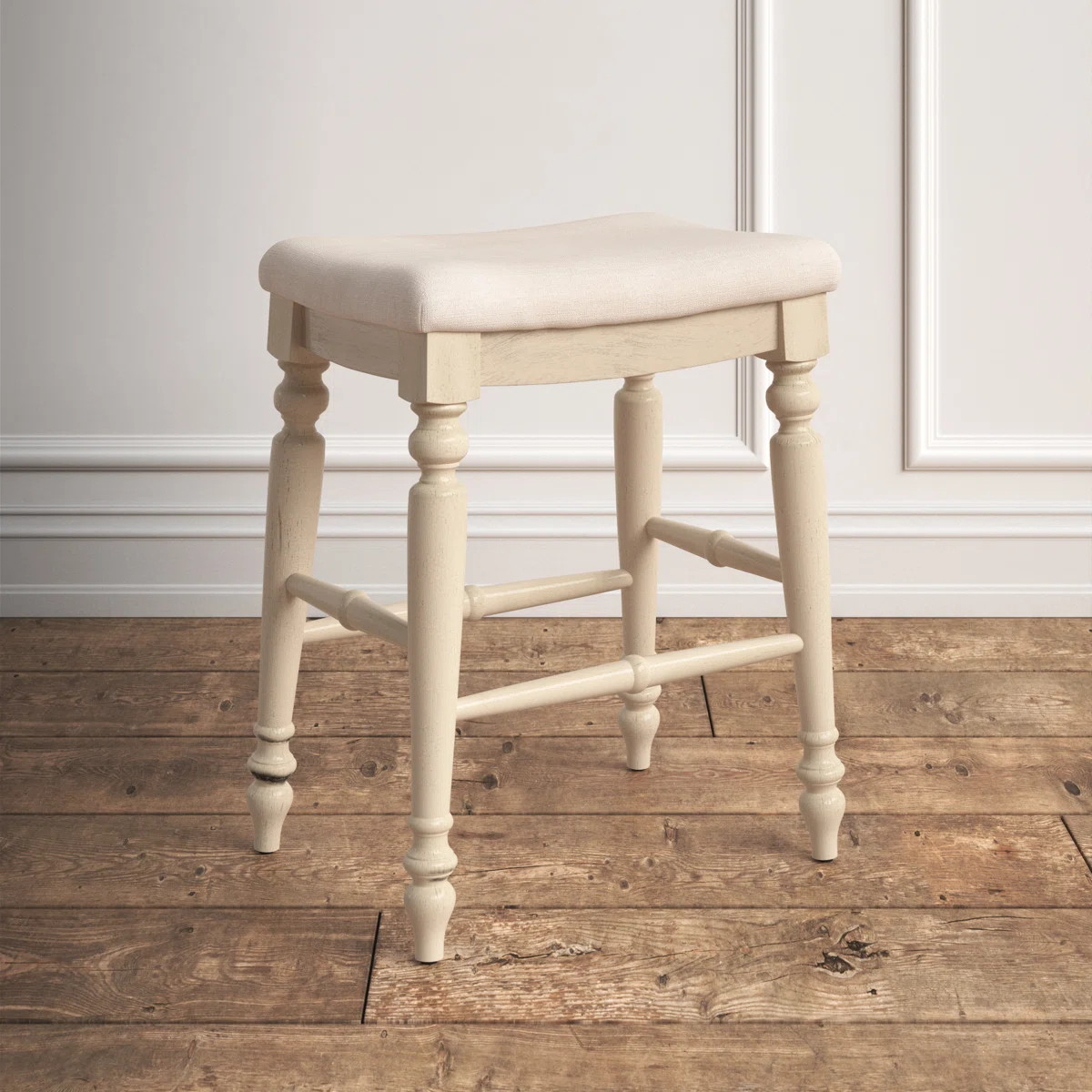 Jordyn Backless Upholstered Wood Counter & Bar Stool | Wayfair North America