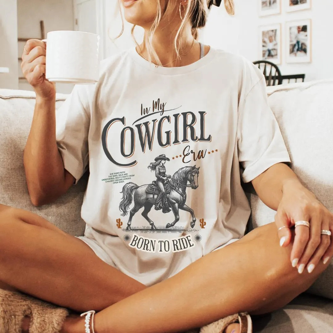 In My Cowgirl Era T-shirt - Western Graphic Tee, Rodeo Outfit, Country Concert Shirt, Trendy West... | Etsy (US)