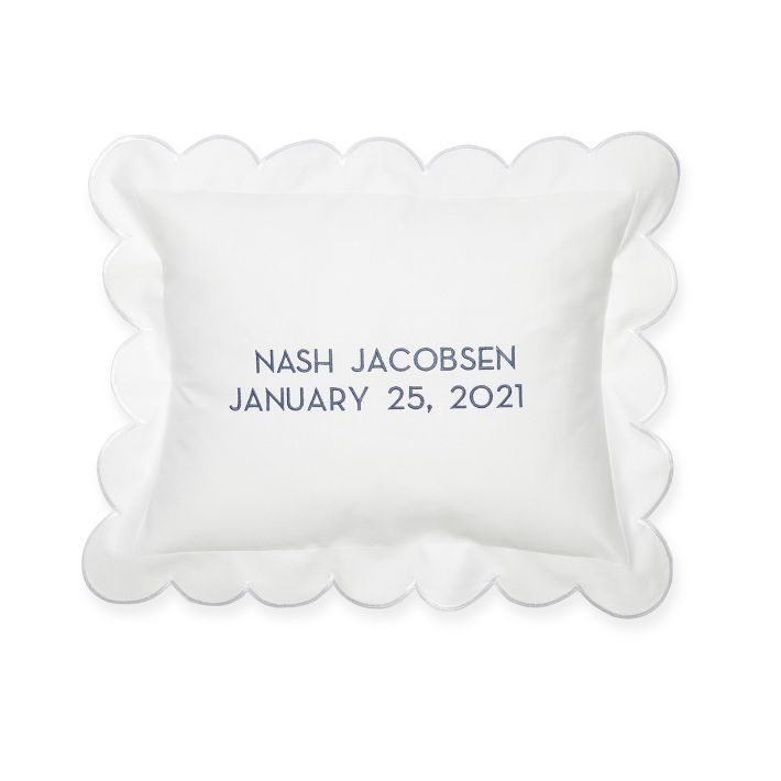 Baby Boudoir Scalloped Pillow | Mark and Graham