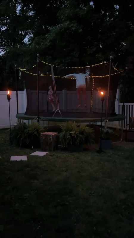 Another angle of the trampoline! The girls LOVE the lights! 

#LTKVideo