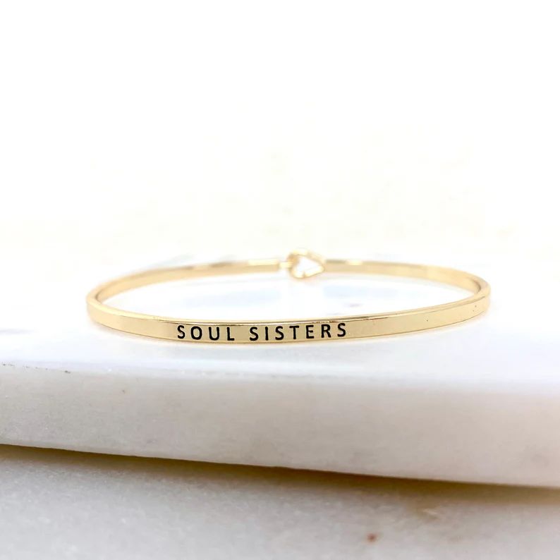 Inspirational Braceletsoul Sisterscuff Bracelet Message | Etsy | Etsy (US)