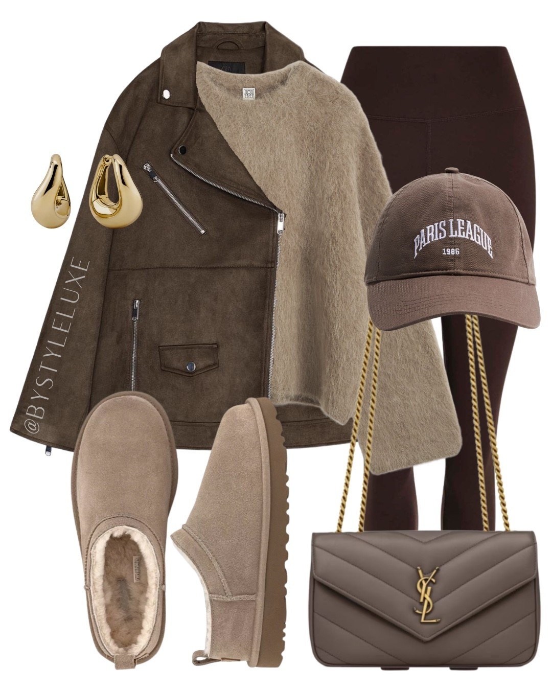 WEEKEND OUTFIT - how to style this biker jacket with a jumper and leggings for the weekend. Pair with these must have Ugg micro boots for a cosy autumn look 

#ugg #autumnoutfit #casualoutfit

#LTKshoes #LTKautumn #LTKstyletip