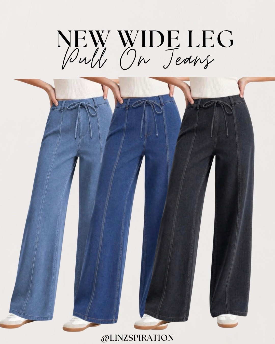 Wide leg jeans hot off the press on Amazon