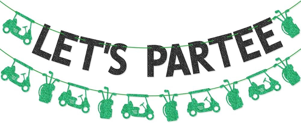 Let's Partee Golf Themed Banner for Golf Party Golf Birthday Party Decorations | Amazon (US)