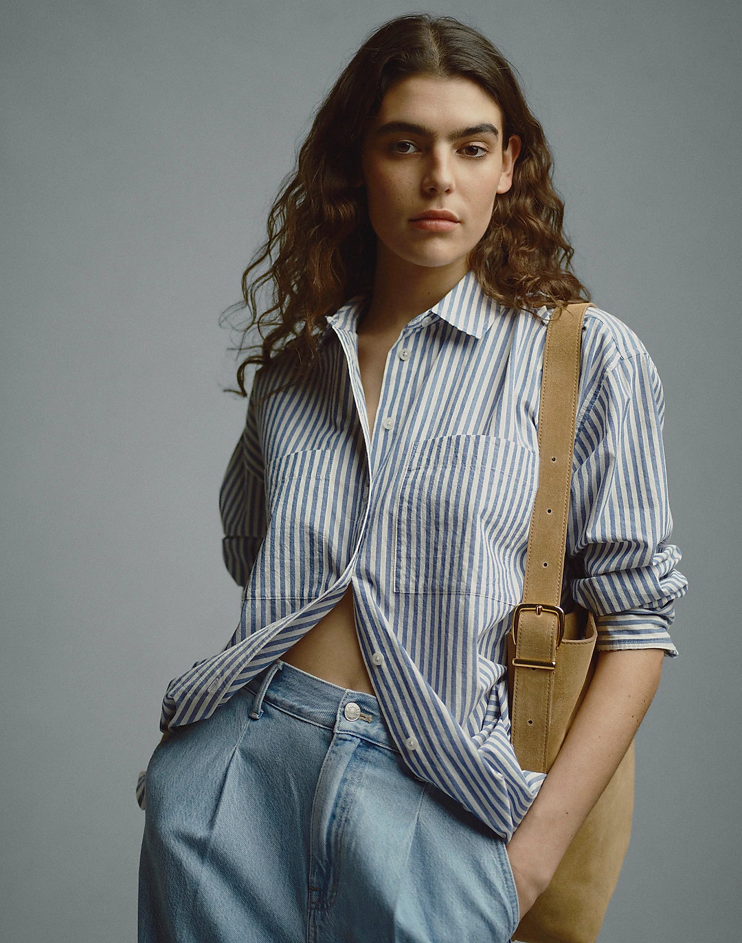 The Oversized Straight Hem Shirt in Signature Poplin | Madewell
