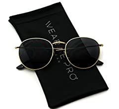 WearMe Pro - Reflective Lens Round Trendy Sunglasses | Amazon (US)