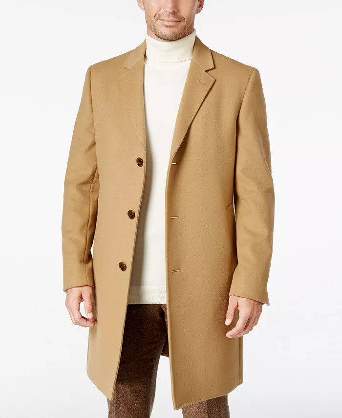 Men’s Luther Luxury Blend Overcoat | Macys (US)