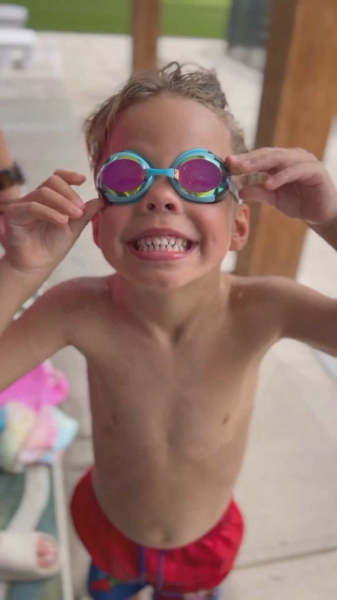 Outrage Amazon goggles! My kiddos love them and no hair pulling! They’ve lasted us several seasons and when one pair finally broke this year, I immediately purchased the same ones because they’re a great price and worth it!

#LTKSeasonal #LTKSwim #LTKKids