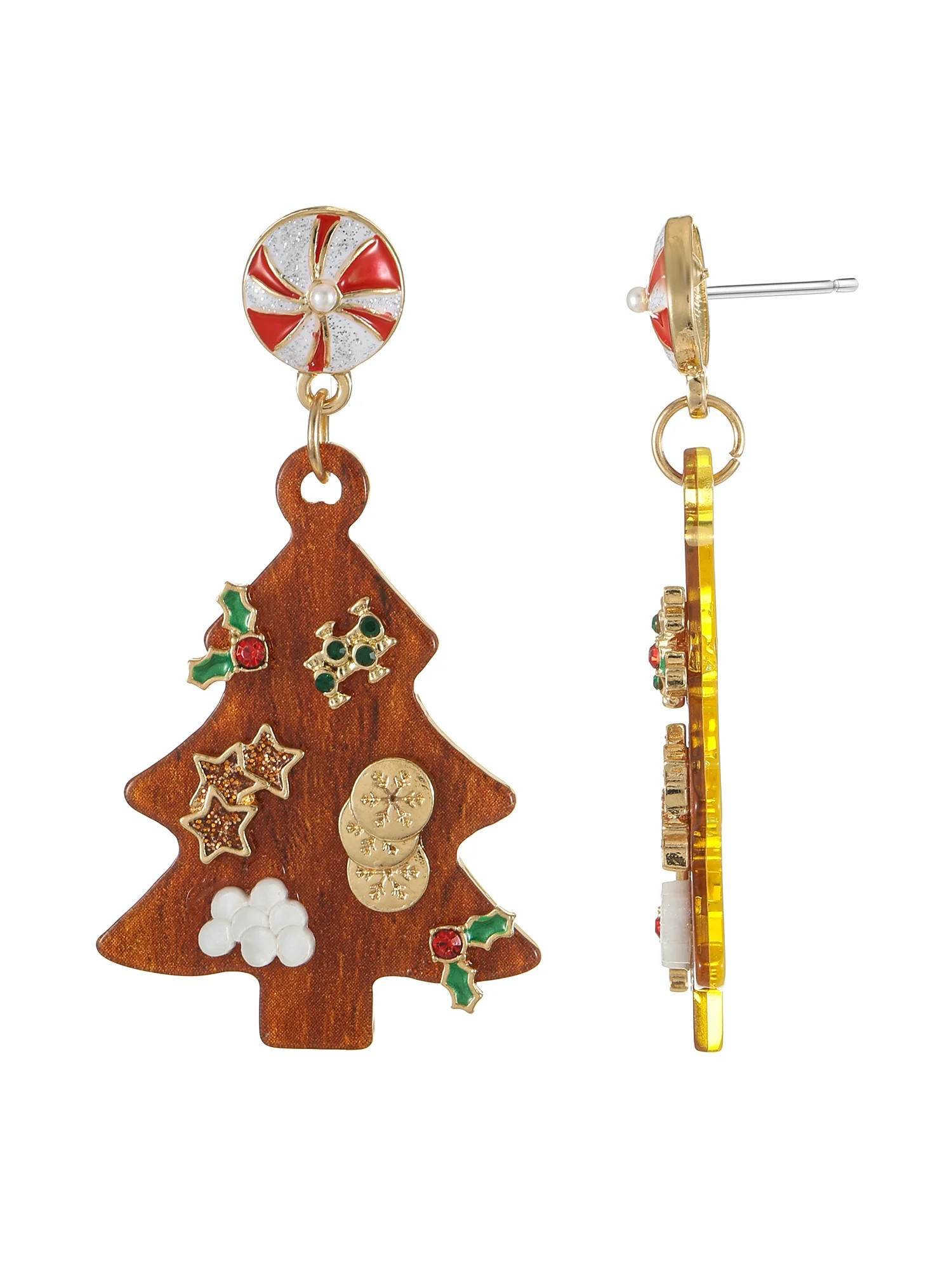 Holiday Time Christmas Tree Charcuterie Motif Earrings, 1 Pair - Walmart.com | Walmart (US)