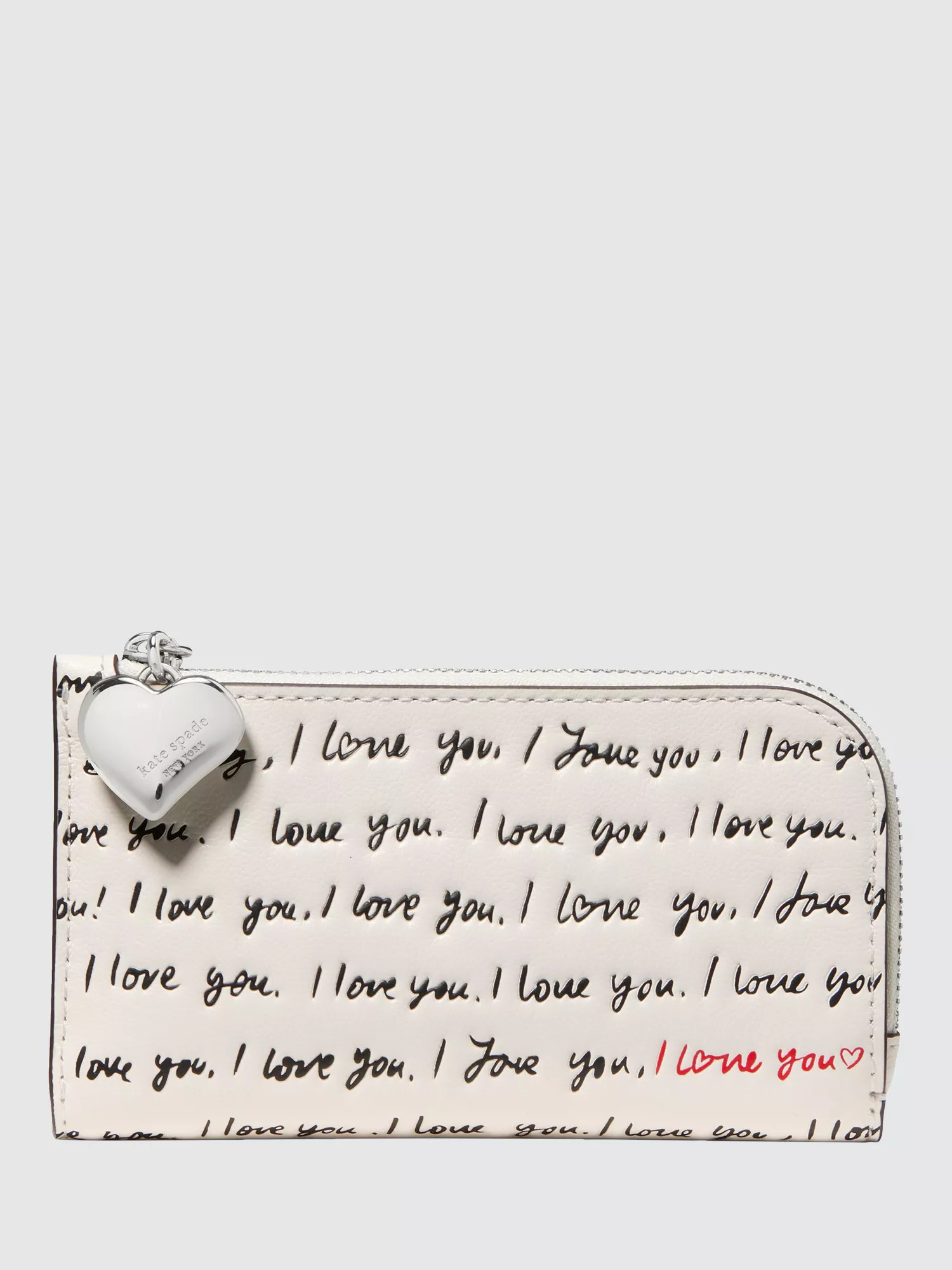 kate spade new york I Love You Wallet, Cream/Multi | John Lewis (UK)