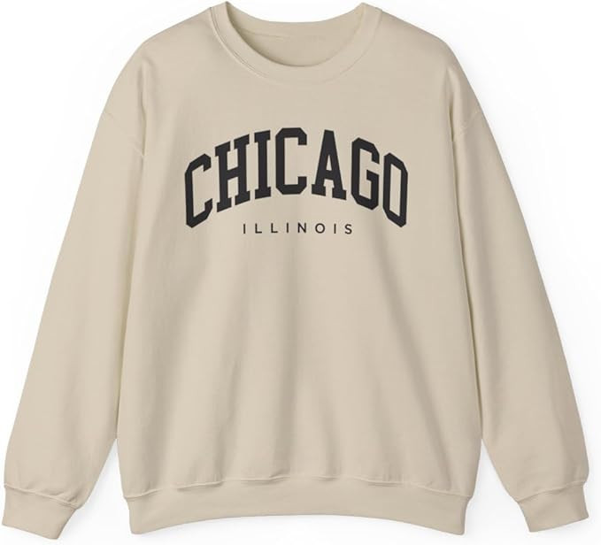 Chicago Illinois Adult Unisex Crewneck Sweatshirt | Amazon (US)