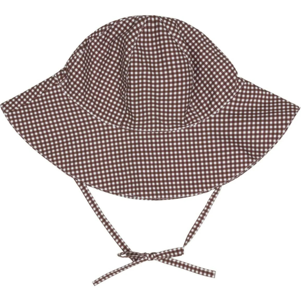 baby cocoa gingham sun hat | Maisonette