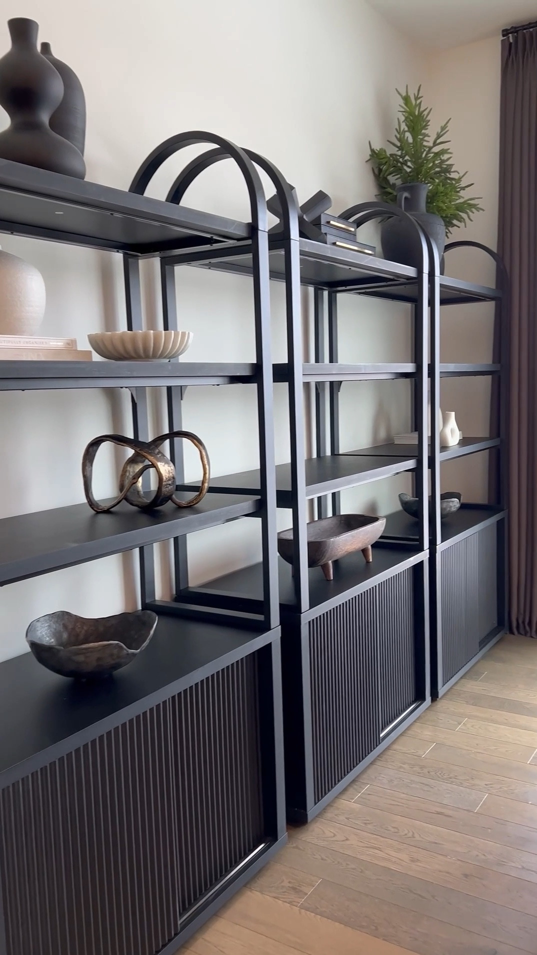 These stunning bookcases are from @Walmart! You can style them in many ways. I got 3 of them… you can style 2 of them in your office behind your desk with one on each side. They are perfect to style beside your mantle as well. ☺️#LTKVideo

#LTKStyleTip #LTKHome