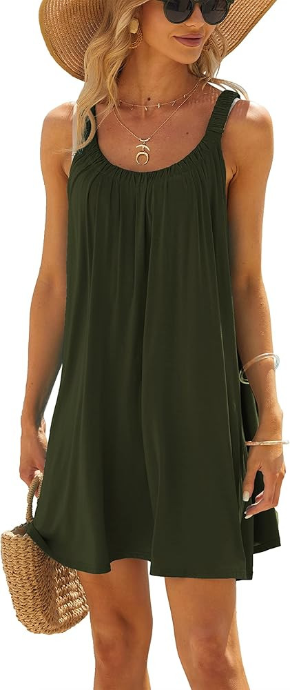 Jar of Love Women's Beach Dress Bikini Beachwear Coverups Casual Vacation Short Summer Halter Dre... | Amazon (US)