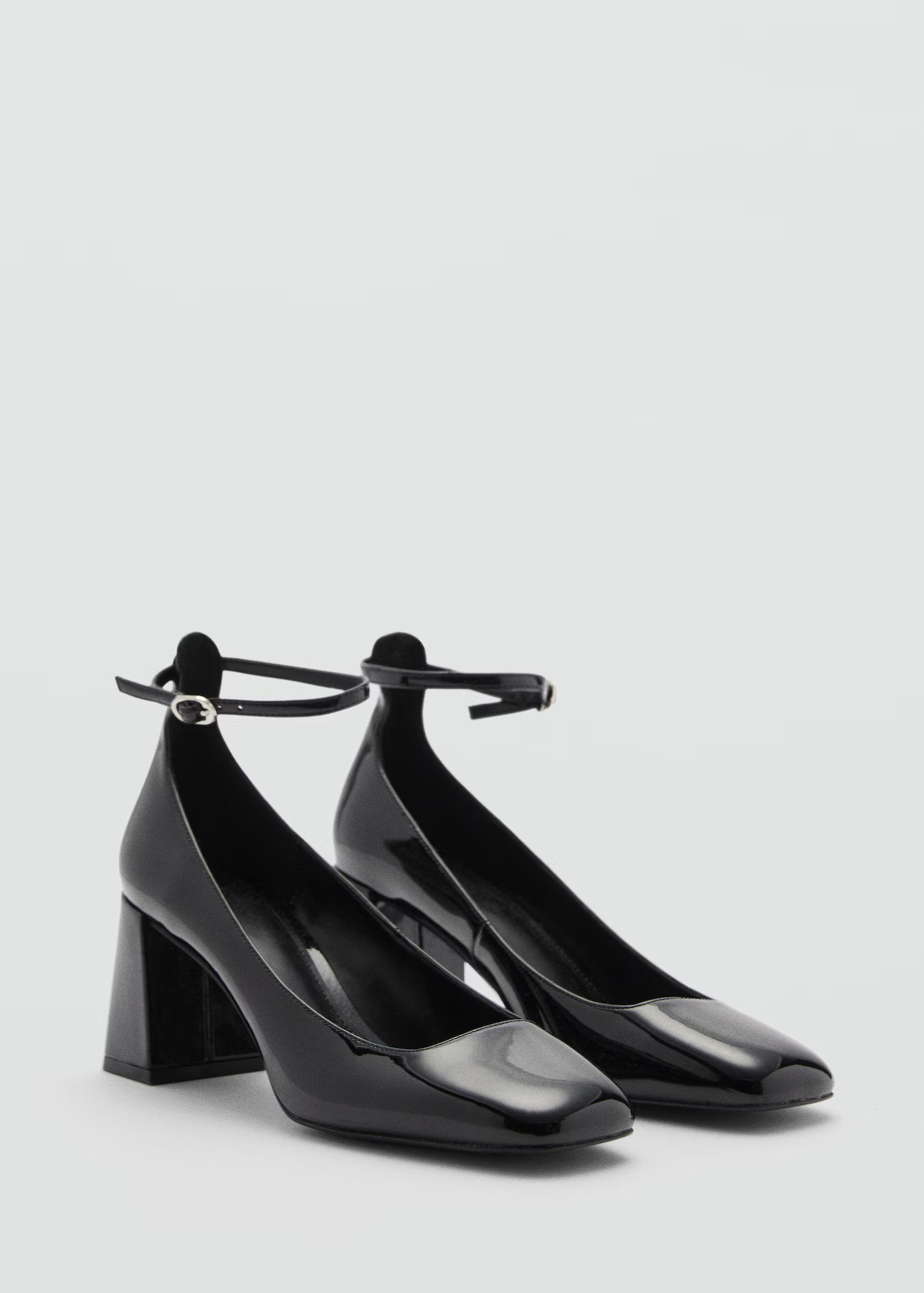 Patent leather-effect heeled shoes - Women | MANGO USA | Mango (US/MX/AU)
