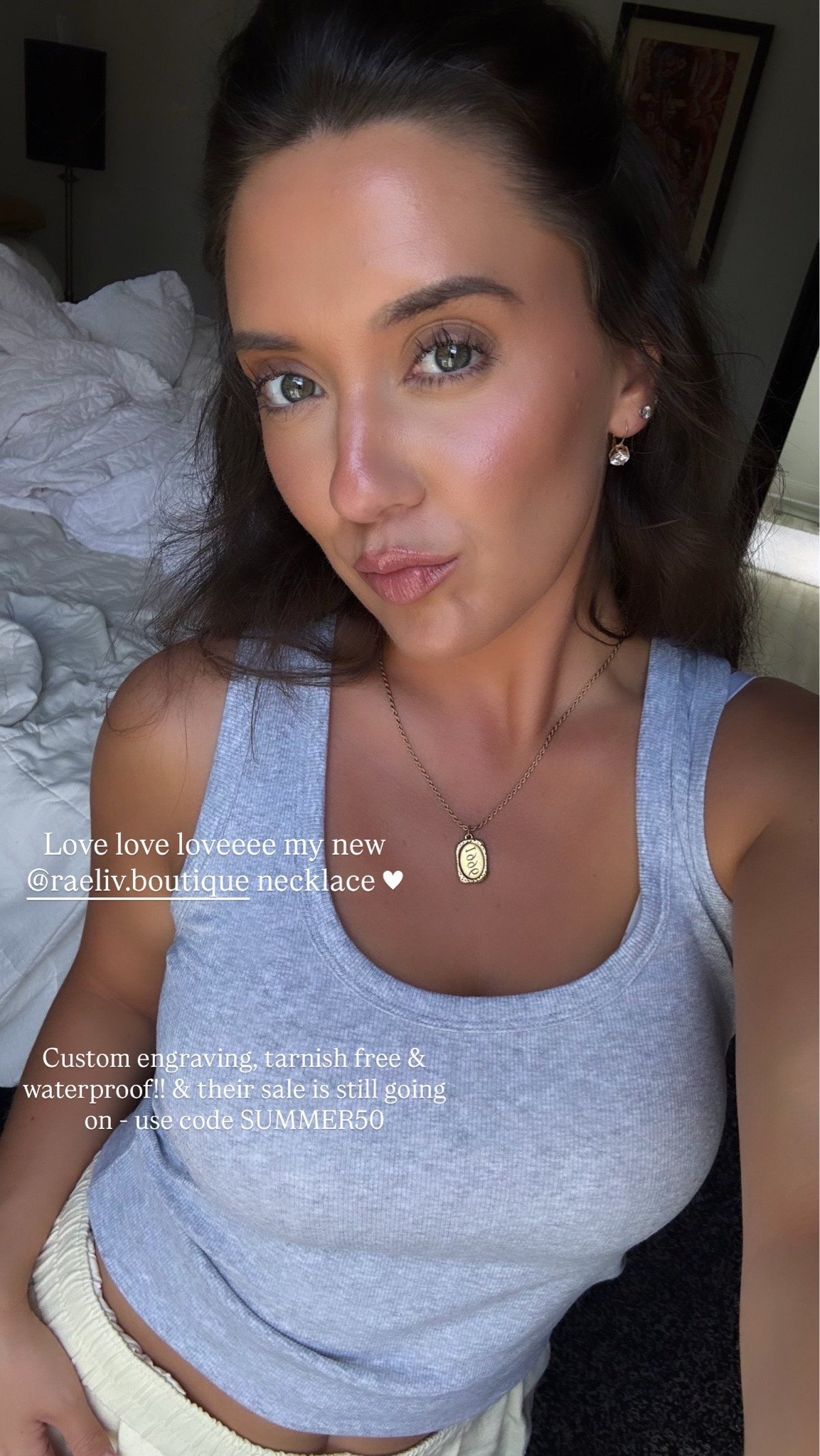 Custom engraved necklace!