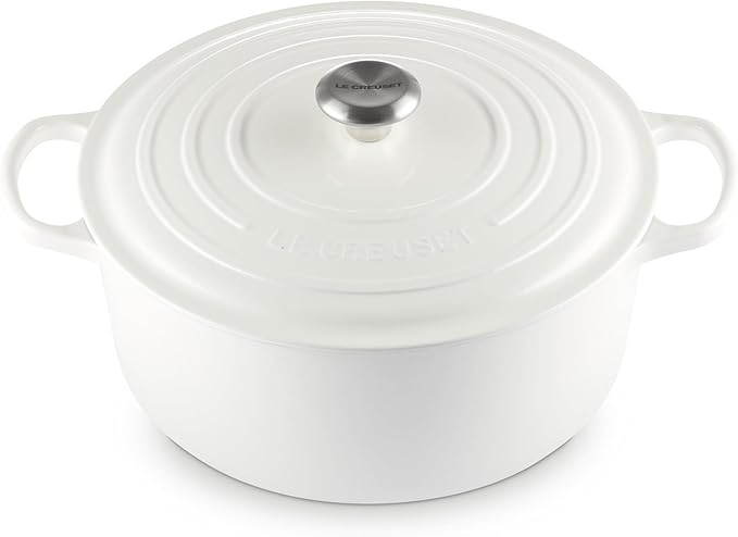 Le Creuset Enameled Cast Iron Signature Round Dutch Oven, 9 qt., White | Amazon (US)