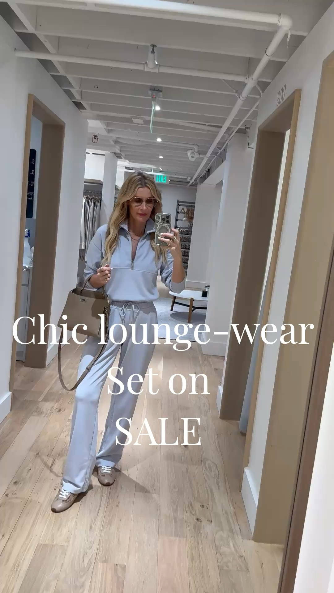 This Athleta lounge set is so soft it feels like pajamas, and the cinched waist makes it surprisingly flattering—perfect for travel days or running errands 🤍 I’m wearing an XS in both the top and pants, and they fit TTS 

 #LTKdayinmylife #LTKActive #LTKOver40