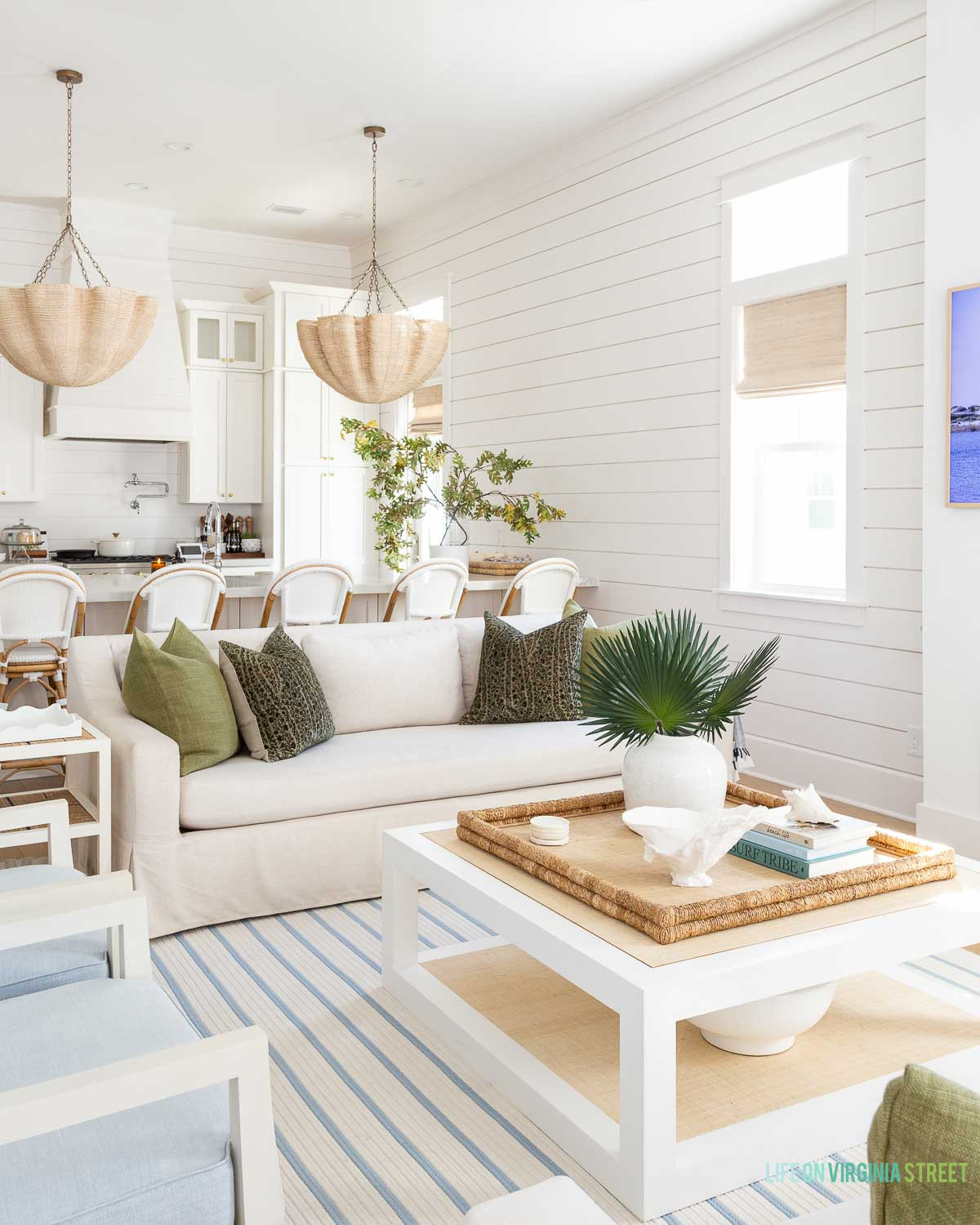 Coastal living room decor // Florida coastal home

#modern coastal
#Coastal chic 

 #LTKSeasonal #LTKHome