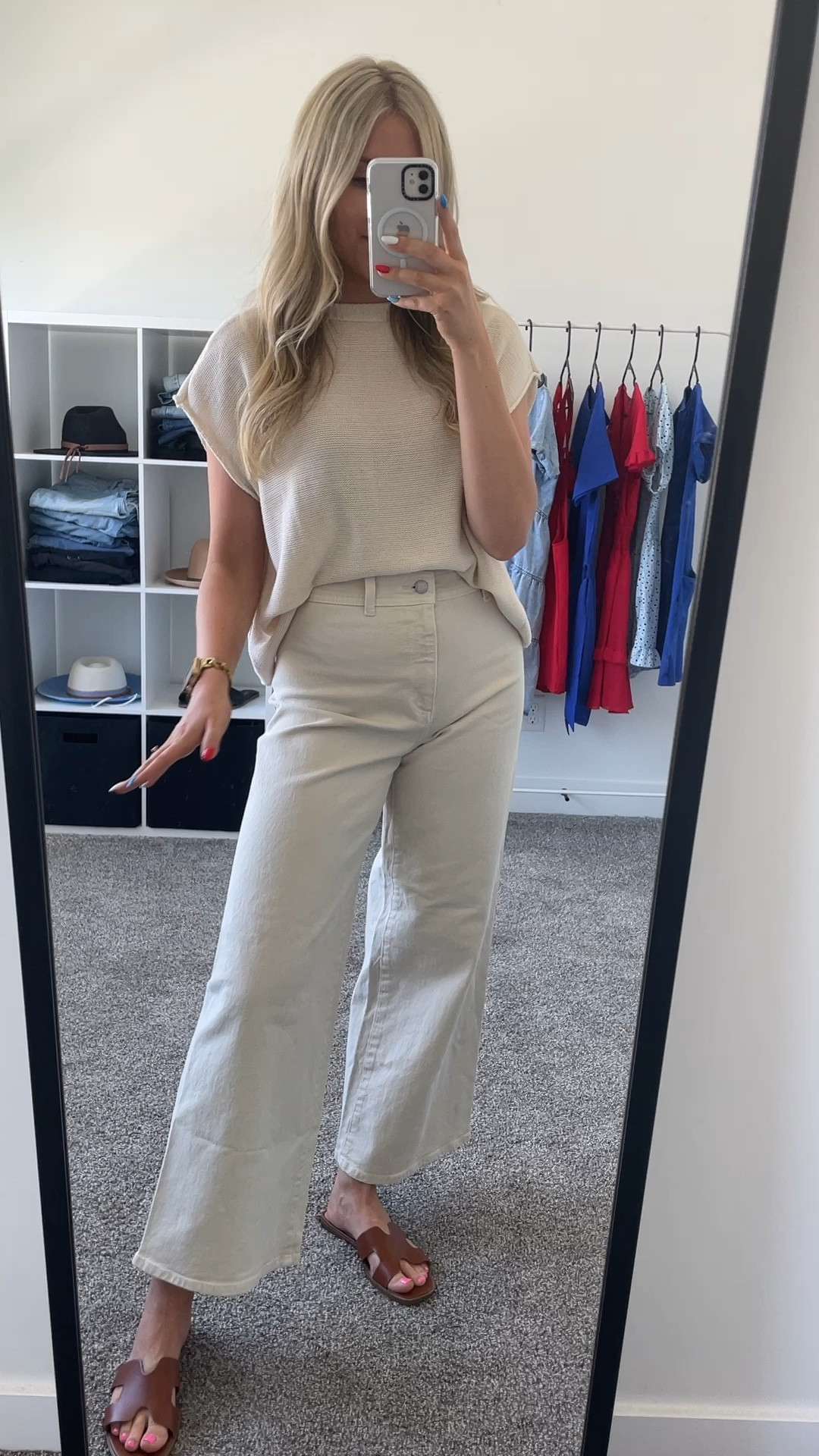 these pants from target are my new fav!! These would be great for teaching and work too! True to size 

sandal slides I sized up half! come in more colors and are comfortable!

| Target fashion | women’s pants | jeans | women’s fashion | sandals | slides | summer fashion | teacher outfit 

#LTKWorkwear #LTKFindsUnder100 #LTKSummerSales