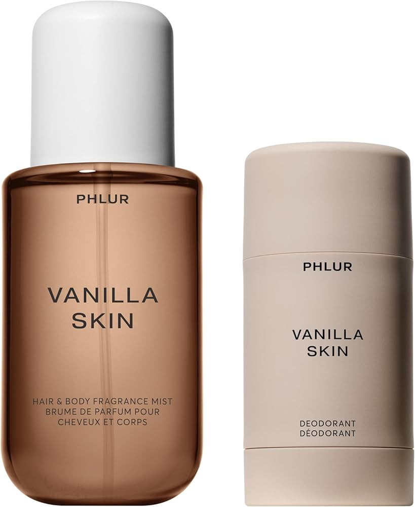 PHLUR Vanilla Skin Natural Deodorant & Vanilla Skin Body Mist with Pink Pepper, Cashmere Wood & S... | Amazon (US)