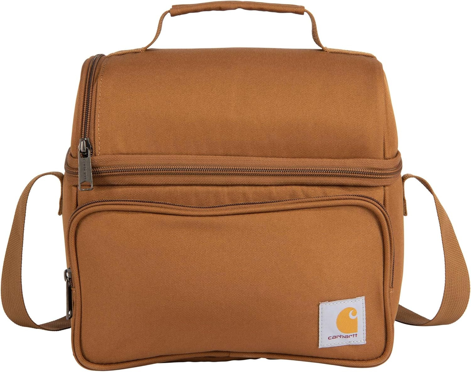 Carhartt Insulated 12 Can Two Compartment Lunch Cooler Carhartt/Brown One Size | Amazon (US)