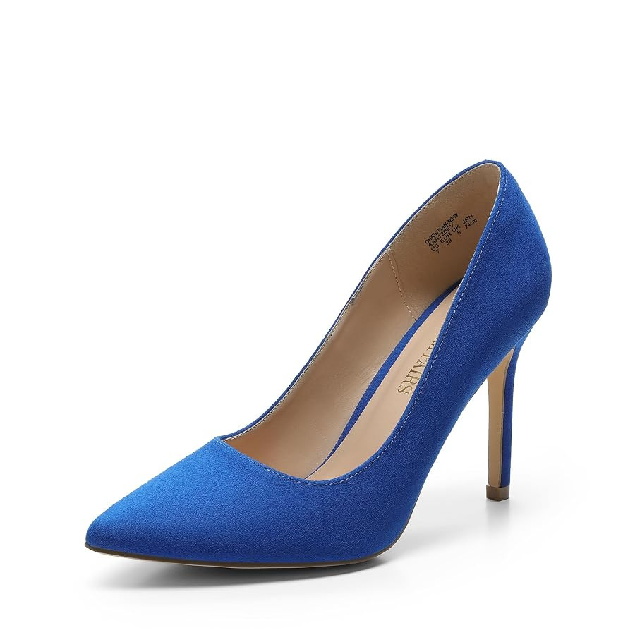 DREAM PAIRS Women's Closed Toe High Heels Dress Pointed Toe Wedding Pump Shoes | Amazon (US)