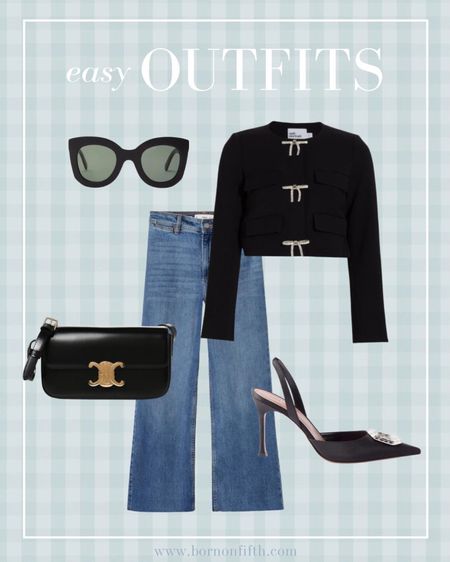 Easy fall mom outfits! Pair a cropped jacket or cardigan with jeans (these are only $60!), pumps, a catchall bag and some sunglasses to top off the look 

#LTKworkwear #LTKstyletip #LTKunder100