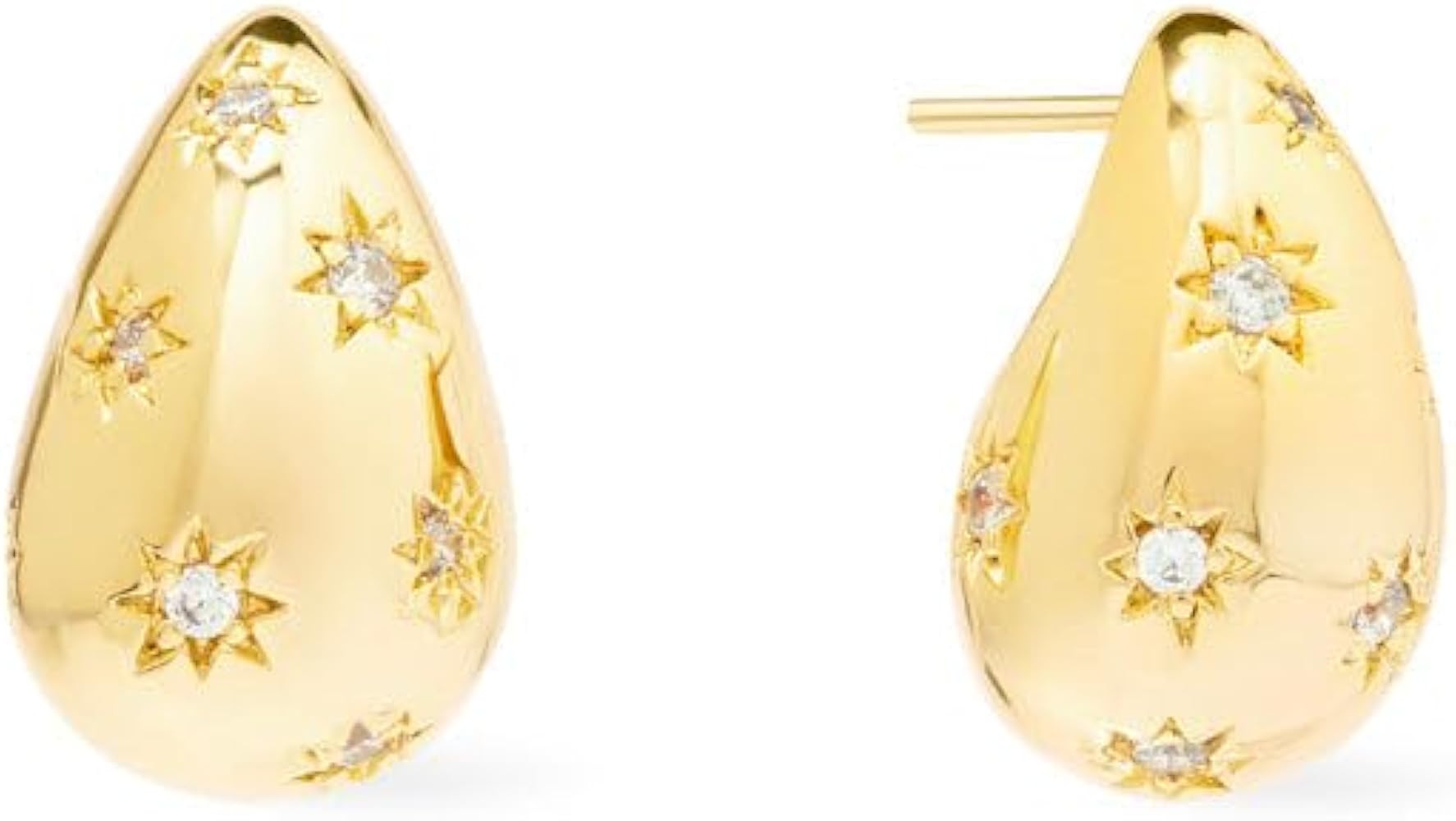 Wanderlust + Co Teardrop Constellation 20mm Stud Earrings 14K Gold/Rhodium Plated Hypoallergenic ... | Amazon (US)