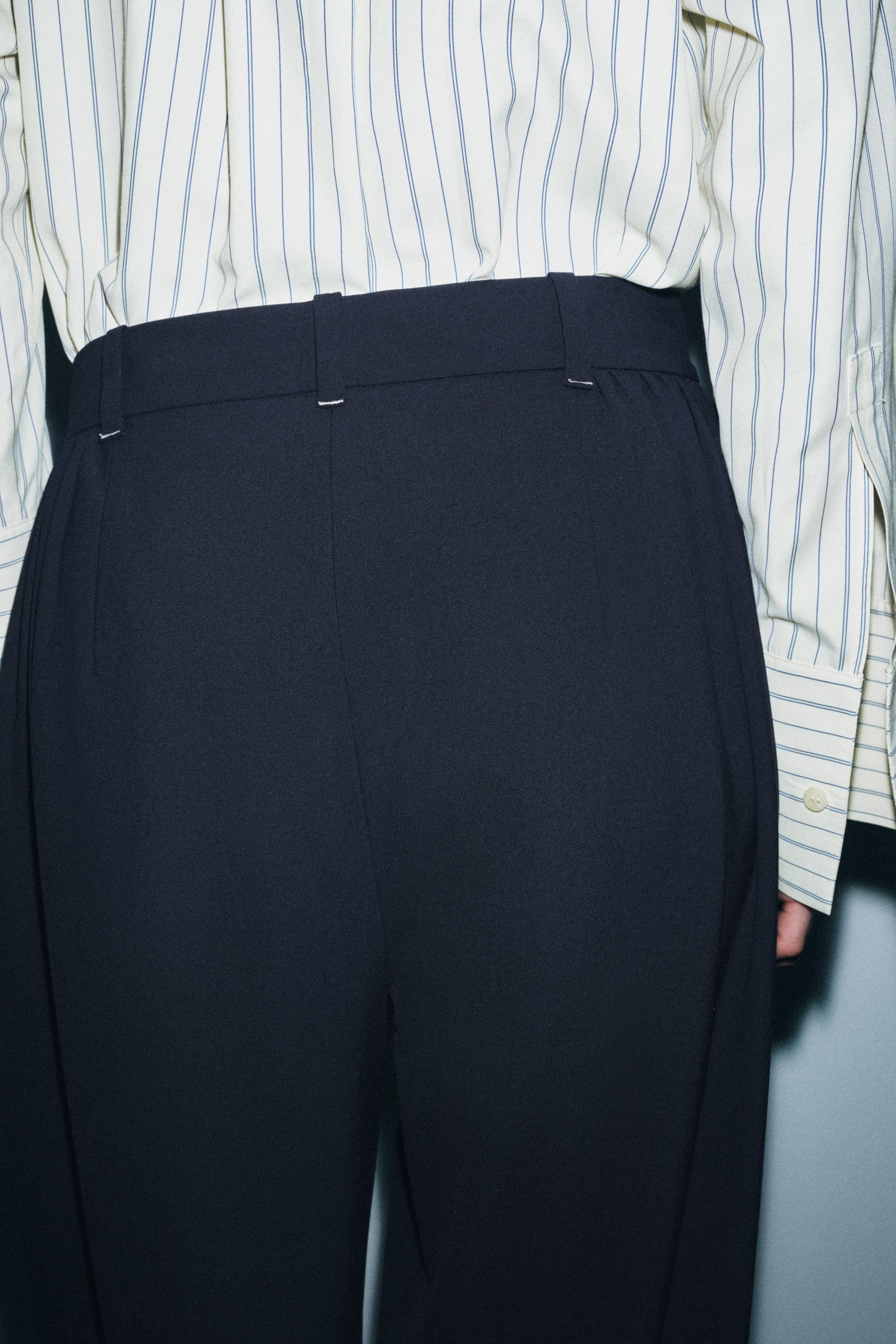 PLEATED WIDE LEG PANTS ZW COLLECTION | Zara US