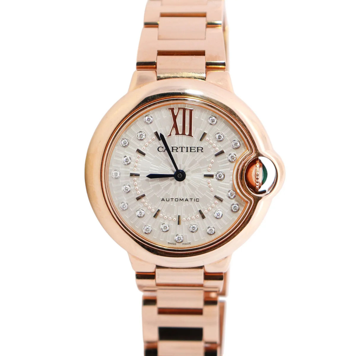 Cartier Ballon Bleu 33mm Silver Dial Watch Ref# WGBB0054 | Happy Jewelers