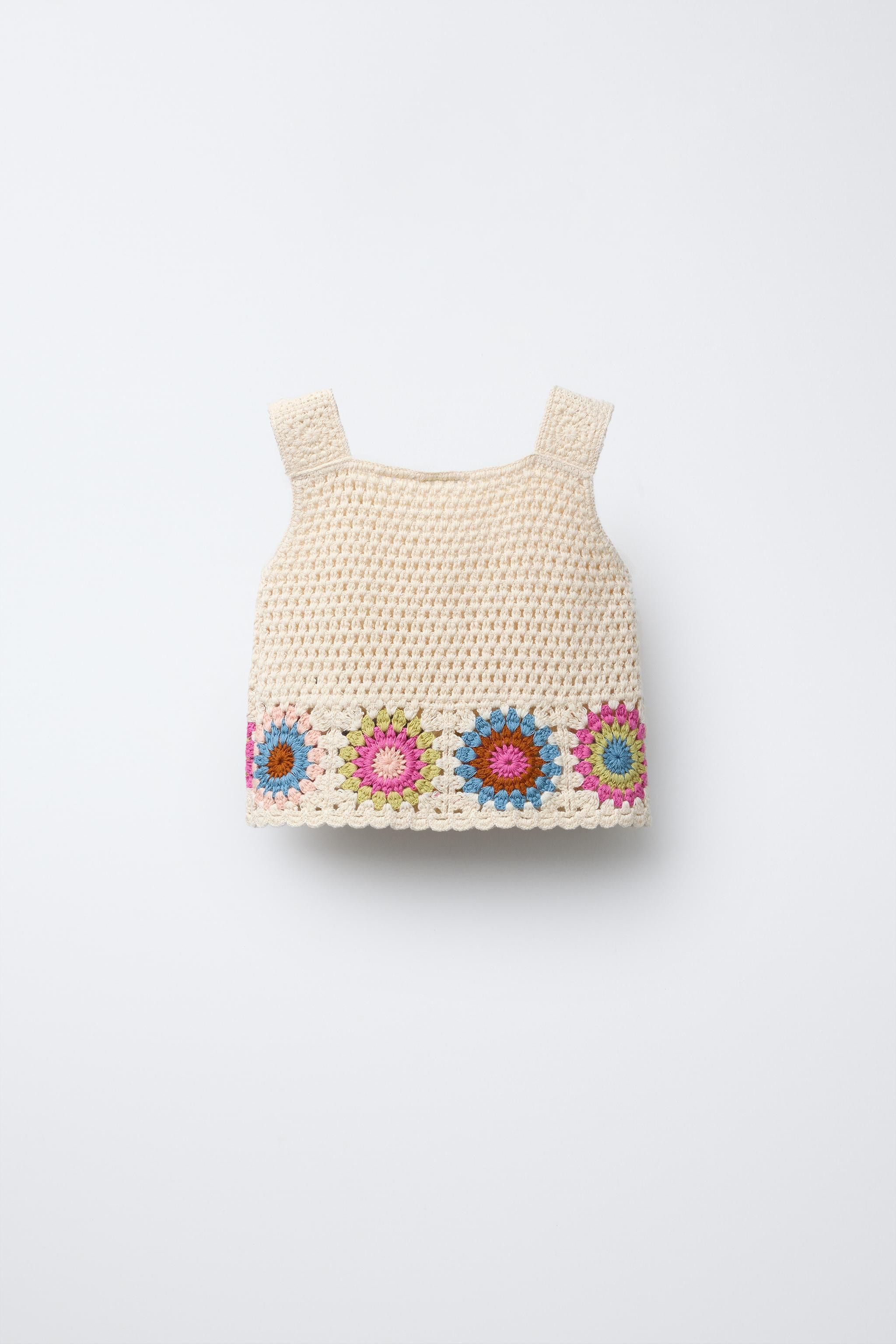 CROCHET KNIT TOP | Zara US