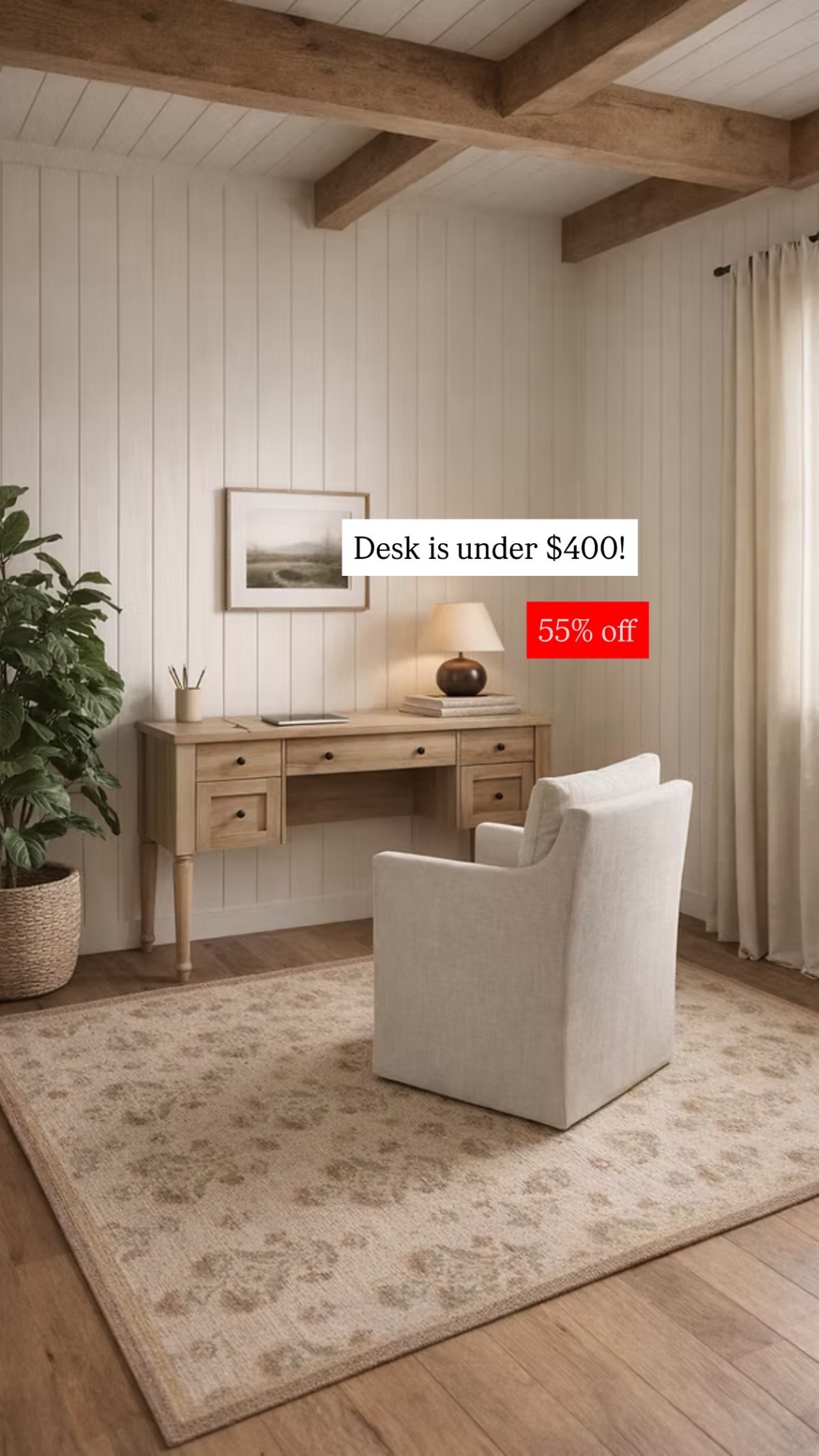 Beautiful desk on sale! Looks just like Pottery Barn. Comes in other colors.  

Home office, office decor, office desk, office chair 

#LTKHome #LTKSaleAlert