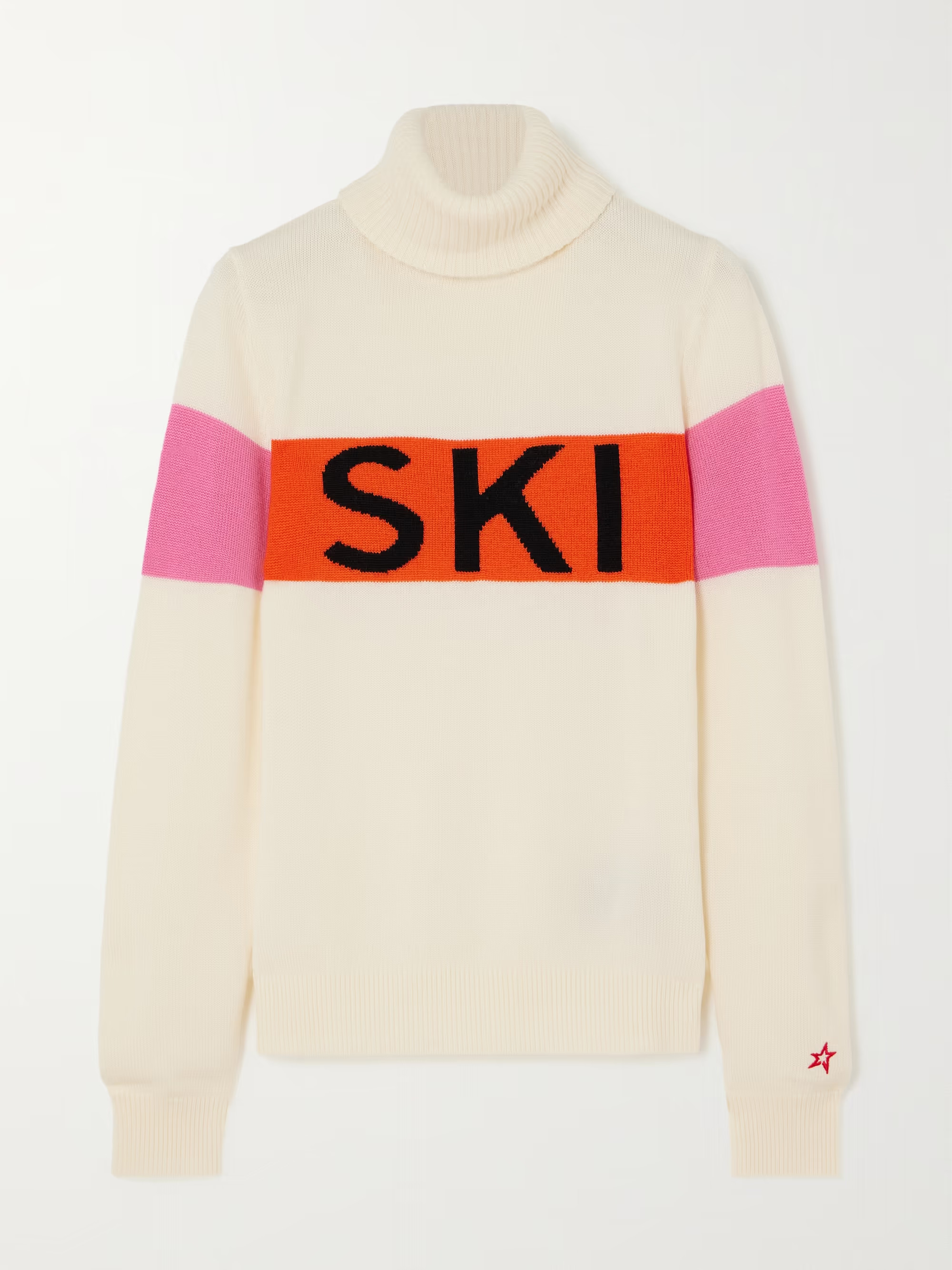 PERFECT MOMENT Color-block intarsia merino wool turtleneck sweater | NET-A-PORTER | NET-A-PORTER (US)