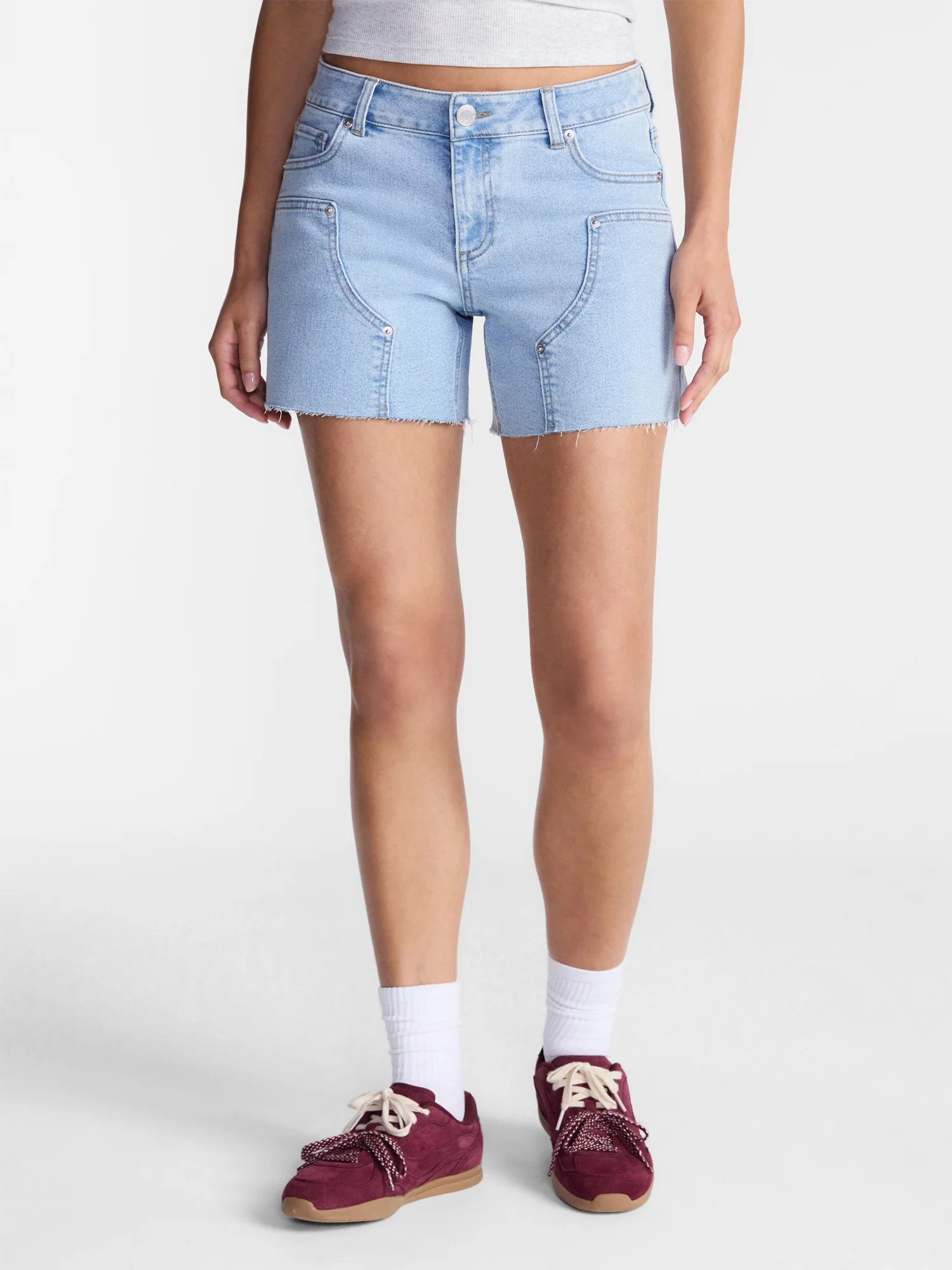 No Boundaries Relaxed Fit Shorts, 5" Inseam, Women's 00-20 | Walmart (US)