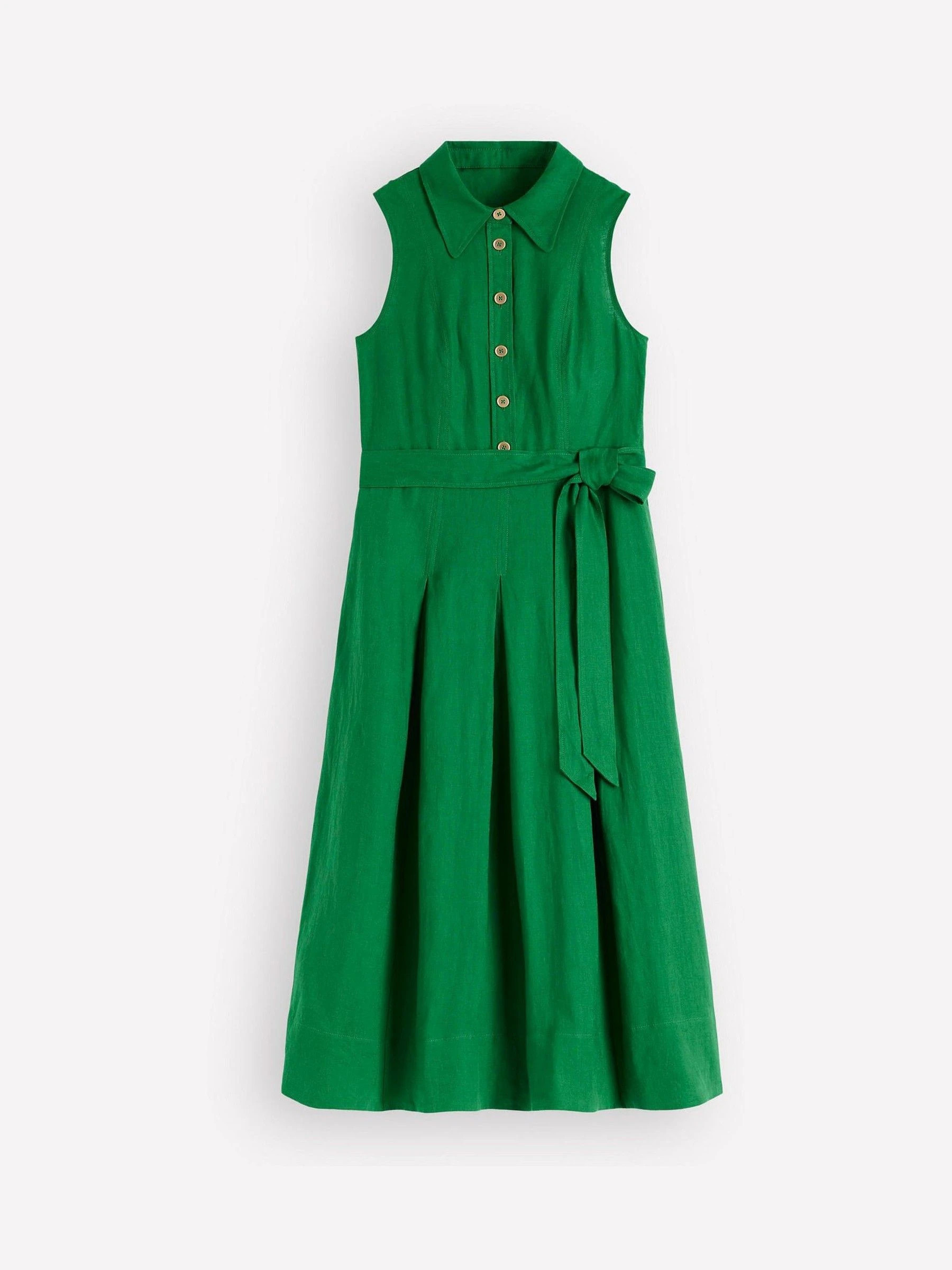 Boden Boden Green Belinda Linen Shirt Dress | Next EU
