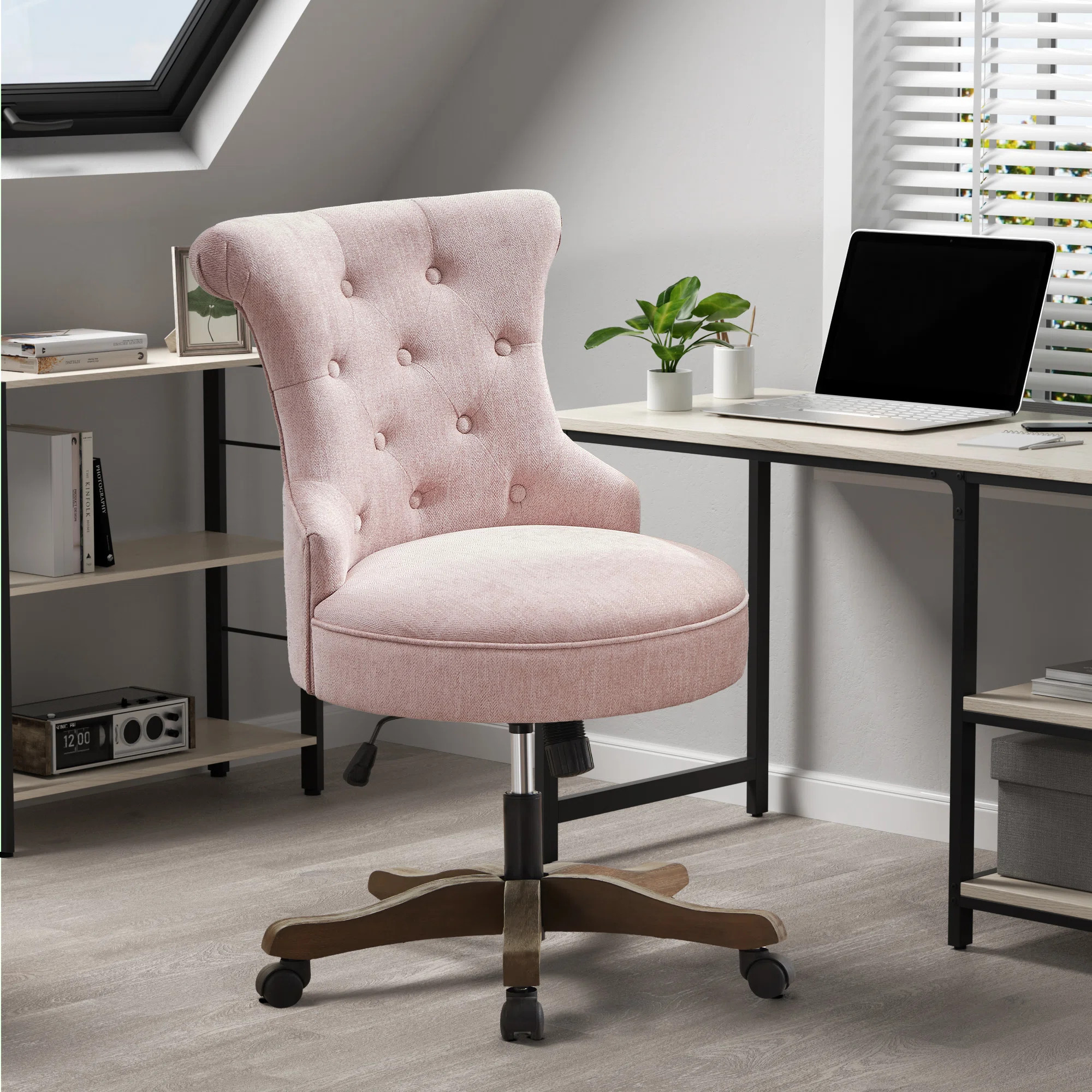 Asyra Wide Back Tufted Swivel Task Chair | Wayfair North America