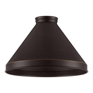 2-1/4 in. Large Oil-Rubbed Bronze Metal Cone Pendant Light Shade 861345 - The Home Depot | The Home Depot