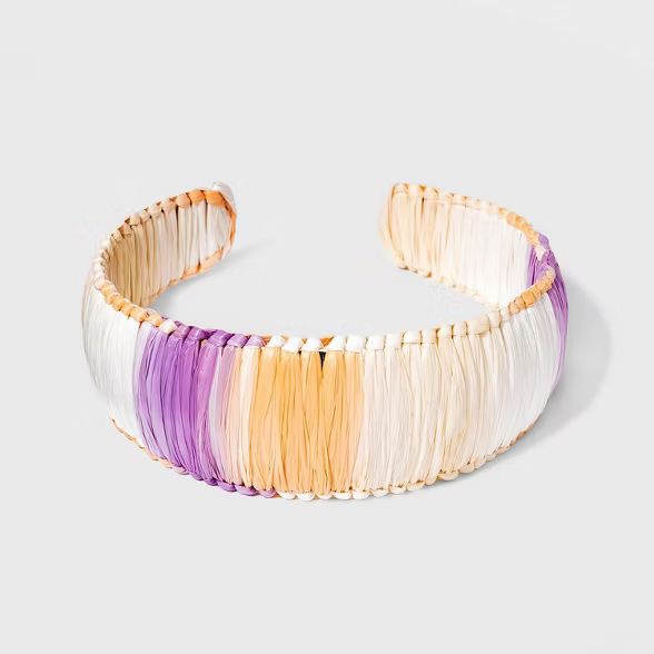 Raffia Wrapped Cuff Bracelet - A New Day™ | Target