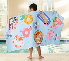 Pool Dogs Kid Beach Towel UPF 50+ | Pottery Barn Kids