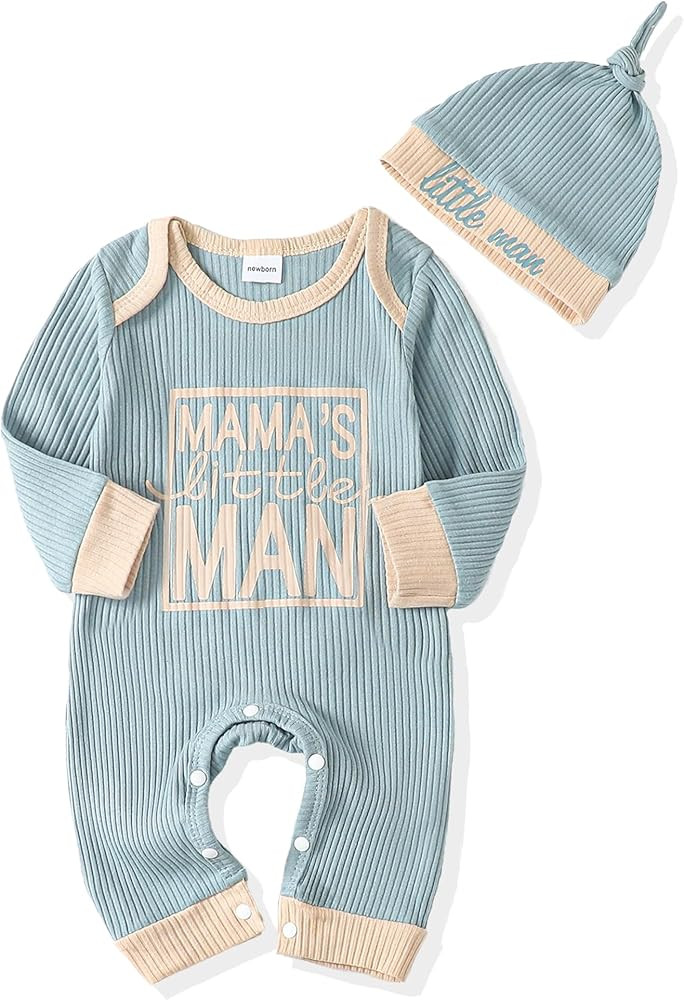 NZRVAWS Newborn Baby Boy Clothes Infant Coming Home Outfits Baby Boy Romper Preemie Jumpsuit Body... | Amazon (US)