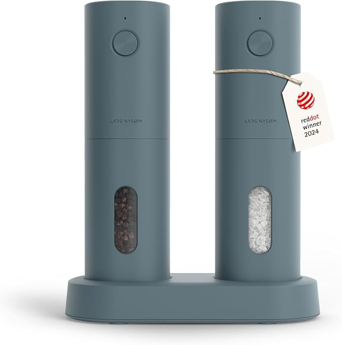 LARS NYSØM Electric Salt and Pepper Grinder Set, USB Rechargeable, Automatic Salt and Pepper Mil... | Amazon (US)