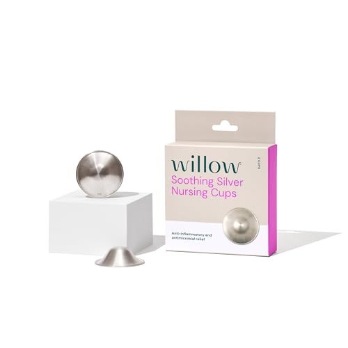 Willow Soothing Silver Nursing Cups, 2 Pack, Breastfeeding Nipple Covers for Protection & Pain Re... | Amazon (US)