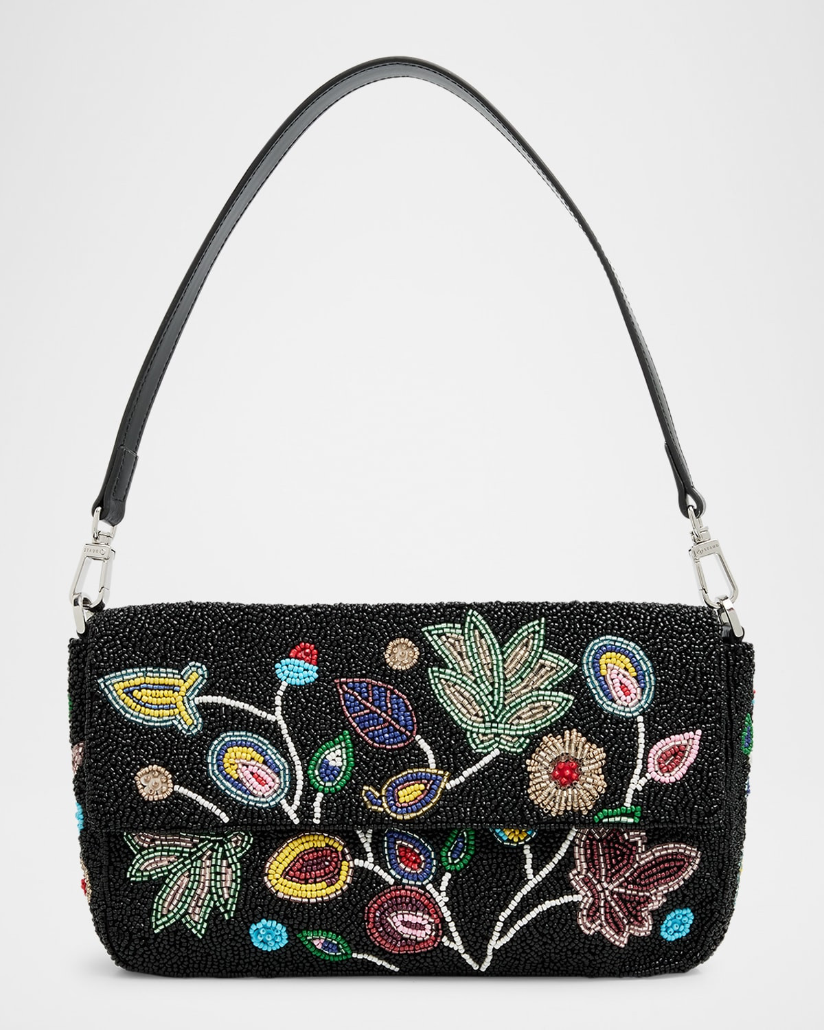 Timmy Floral Beaded Shoulder Bag | Neiman Marcus