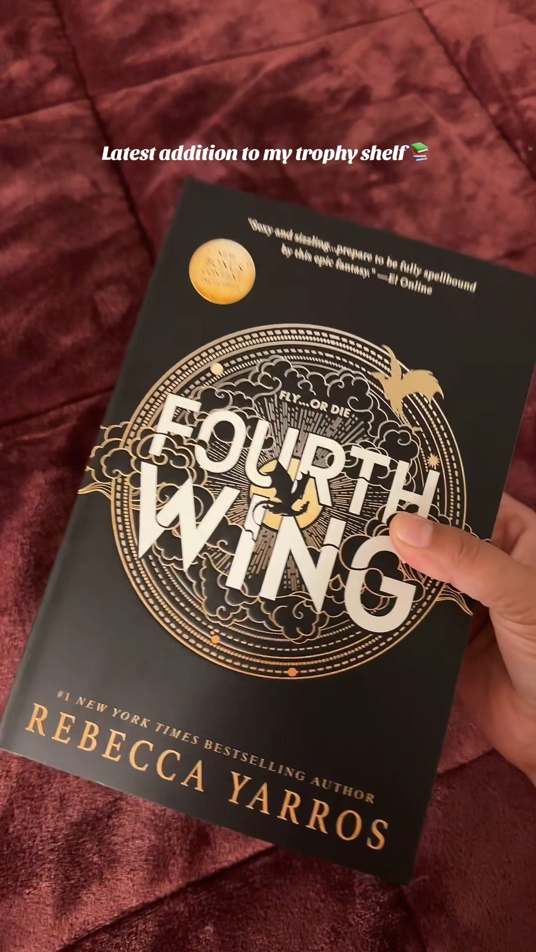 If you’re looking for a fantasy read, Fourth Wing is it 📚I read the audiobook a couple weeks ago and am loving the Empyrean series so far. I was hesitant since this is such a hyped up series but I understand why it's so well loved and am planning to reread now that I have a physical сору!
Also, cannot wait for Onyx Storm to release — already preordered the deluxe edition with sprayed edges + it's currently on sale! 📚 

Currently reading, books, booktok, bookstagram, fantasy book, dragon

#LTKGiftGuide #LTKHome